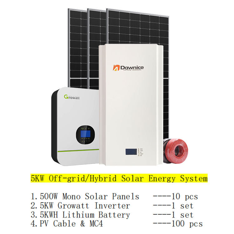 Dawnice 5KW Hybrid Solar Energy System