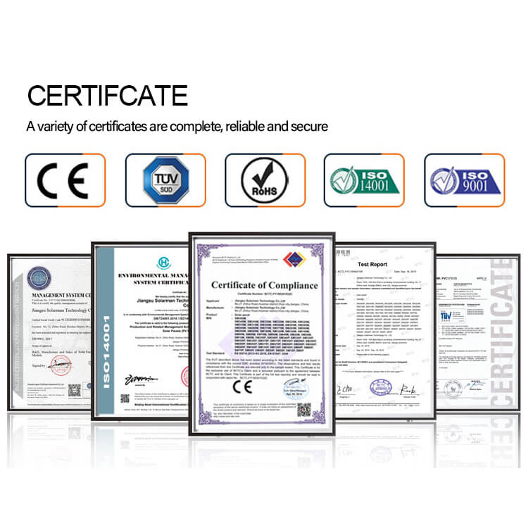 jinko certificate