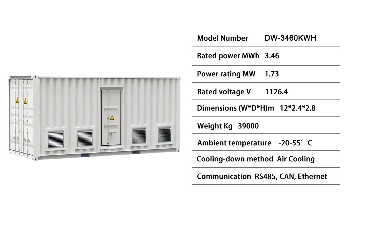 Dawnice 3460 kwh battery