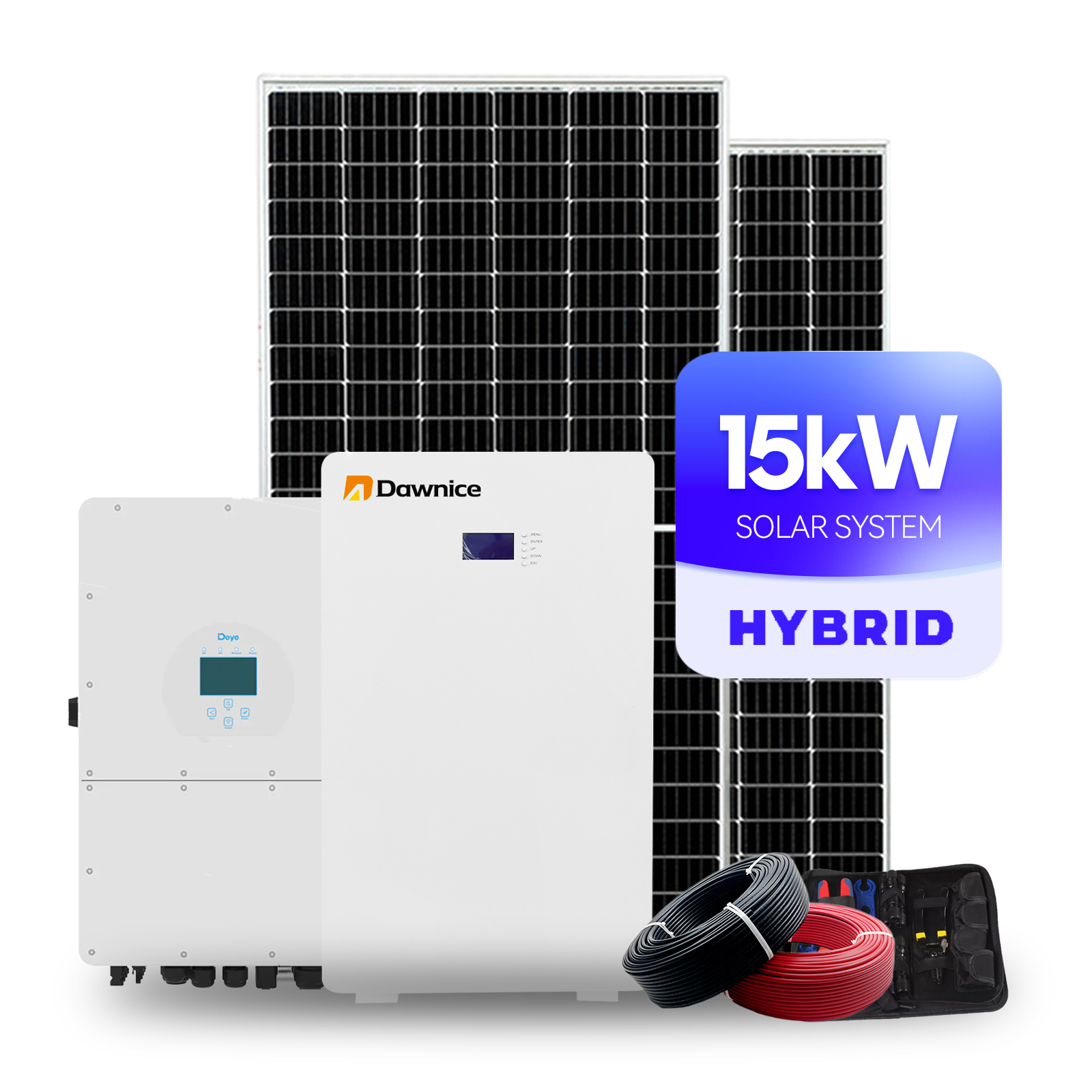15 kw hybrid solar system