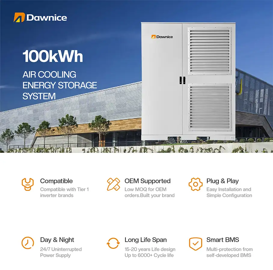 100kw commercial energy storage profile