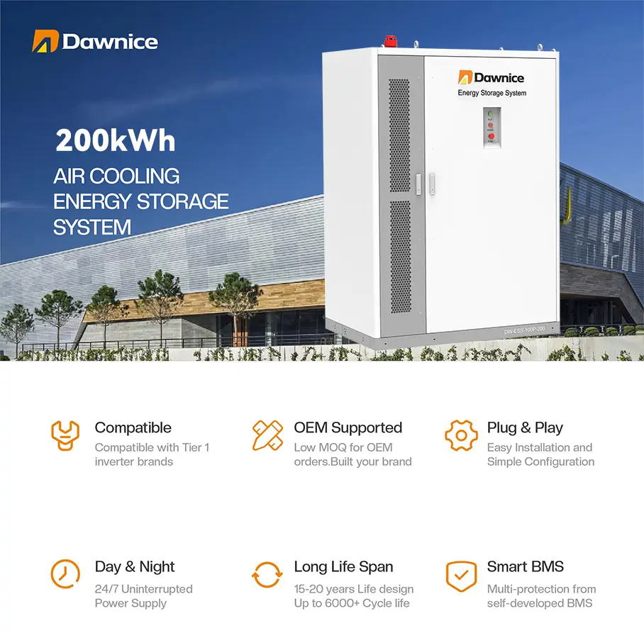 200kwh commercial energy storage profile