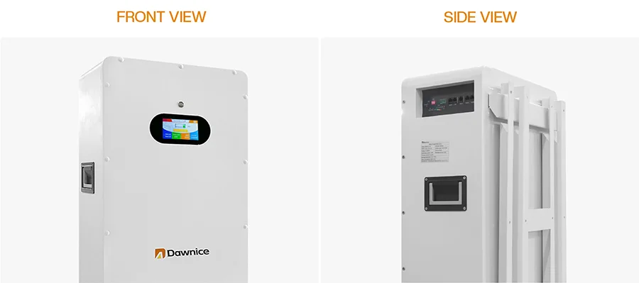 front and side view for 5kwh battery front and side view for 5kwh battery