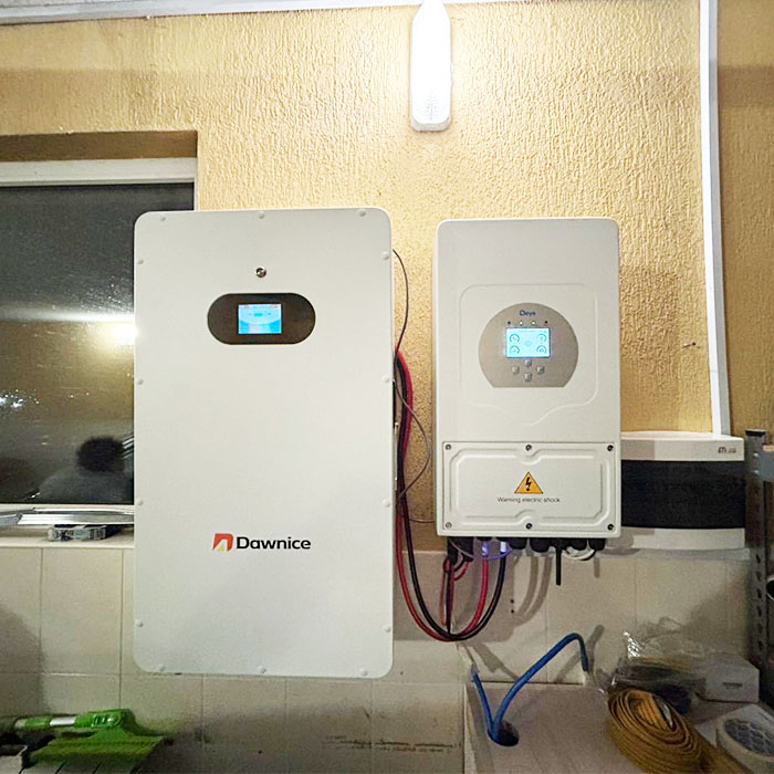 Ukrainian customer wall-mounted battery installation case Mali wall-mounted household energy storage battery case