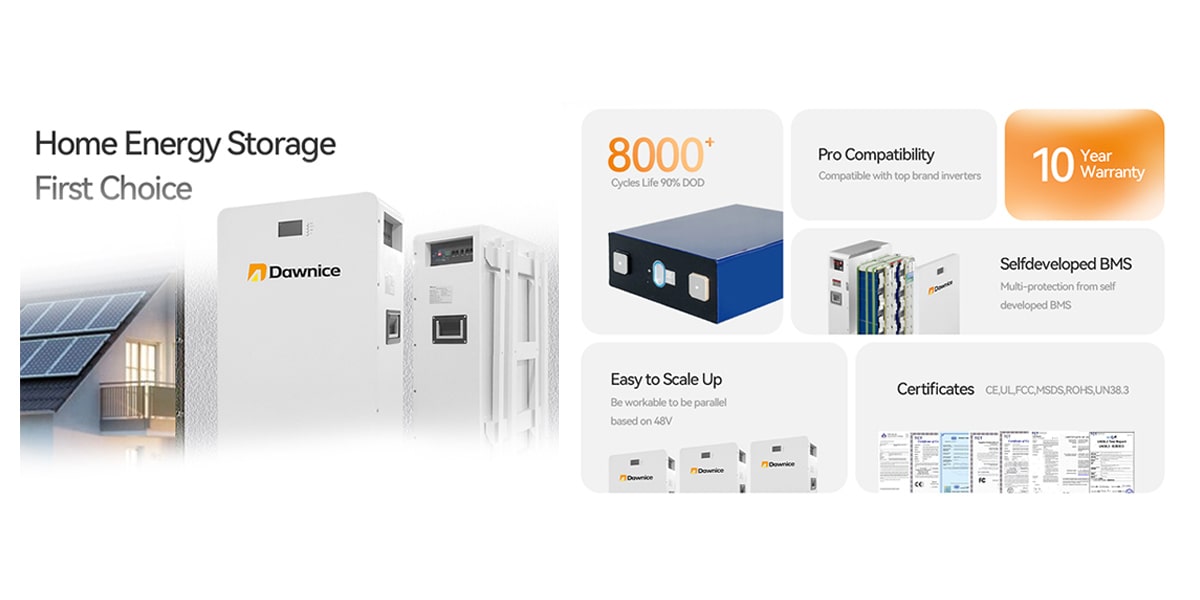 our home energy storage features
