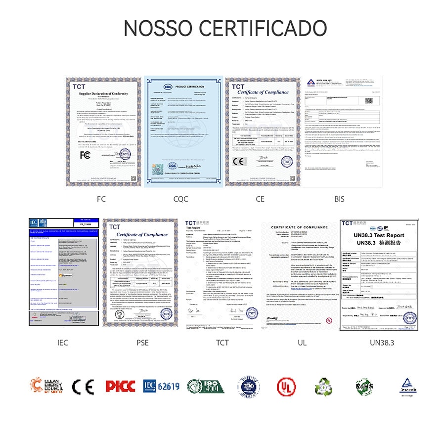 Nossos certificados