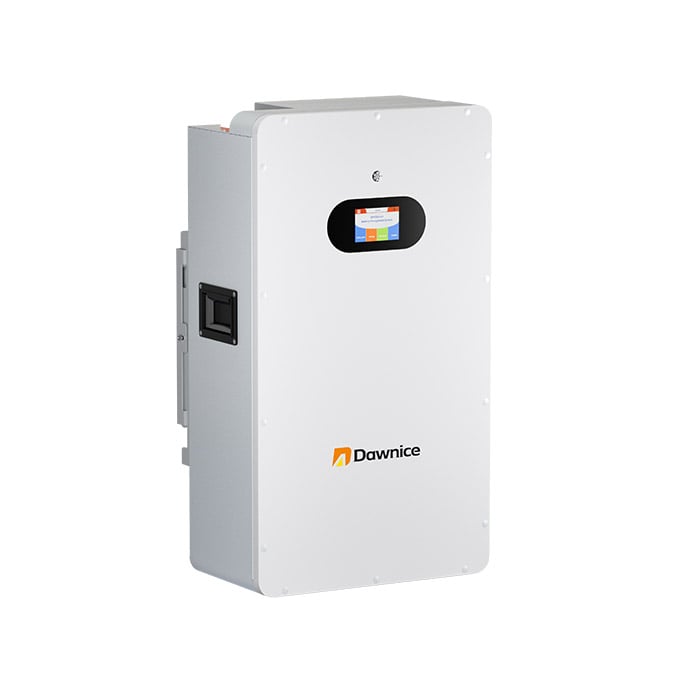 Seitenansicht der 15kWh Boden-Wandbatterie (links)