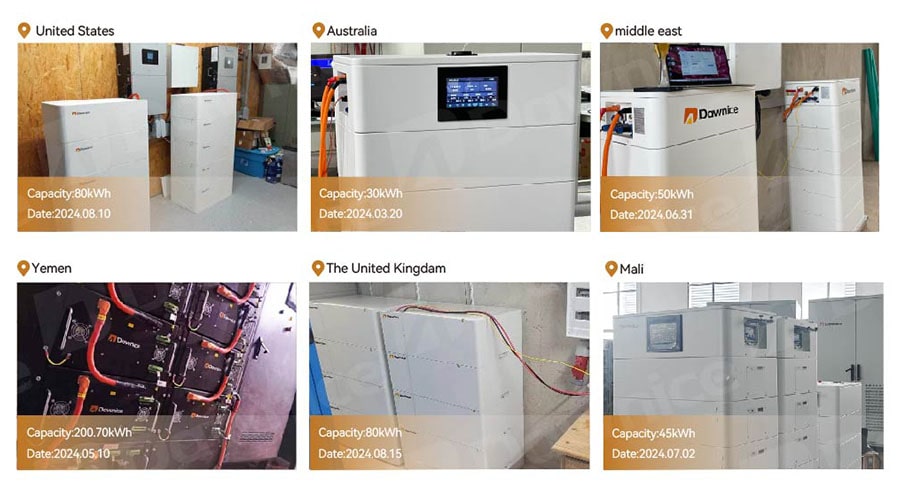 Stacked Battery Installation Projects