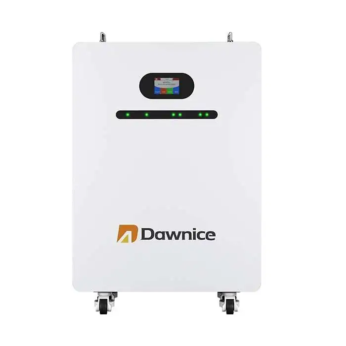 Vista frontale batteria da 20kWh a parete da pavimento