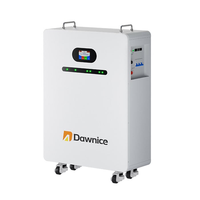 Vista laterale destra batteria a muro da 20kWh da pavimento