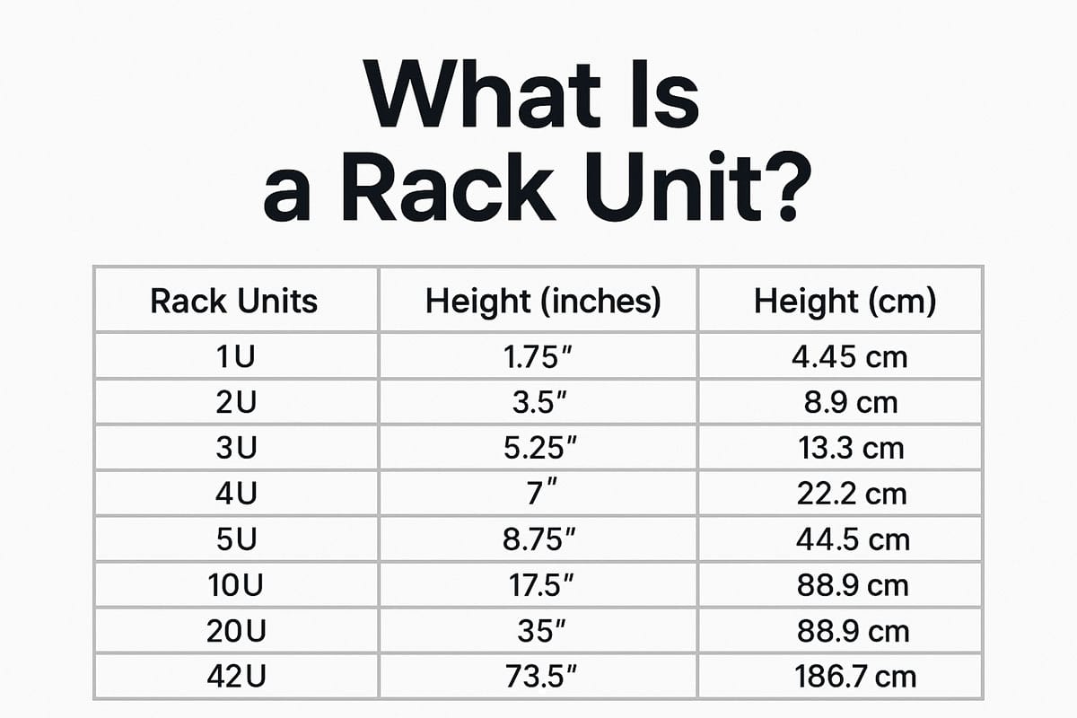 What Is a Rack Unit (U) in Server and Battery Racks 1200x800