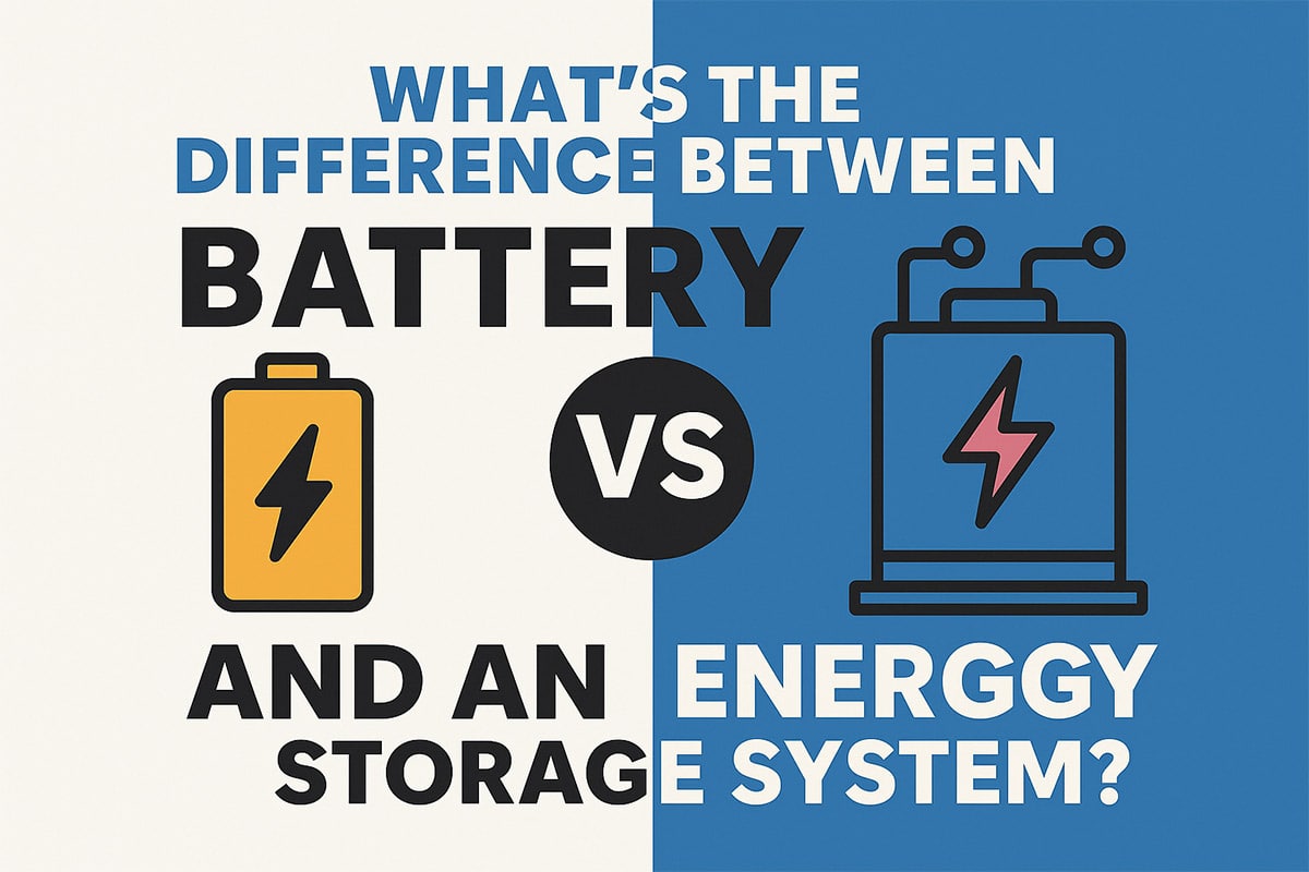 What’s the Difference Between a Battery and an Energy Storage System