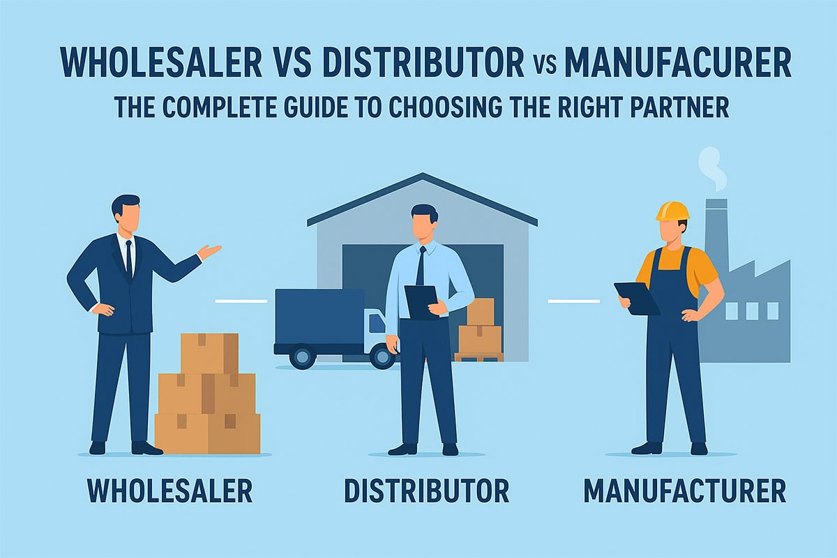 Wholesaler vs Distributor vs Manufacturer