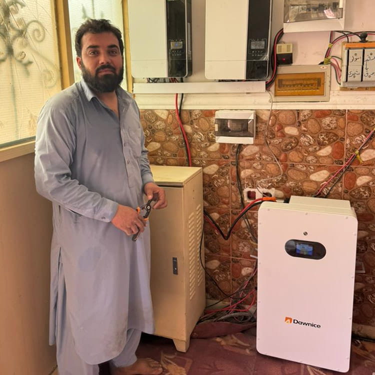 16kwh-dawnice-battery-2x5kw-growatt-inverter-afghanistan Netherlands Customer 2mwh Industrial And Commercial System Project
