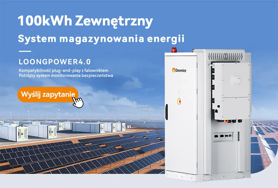 100kWh Zewnętrzny System magazynowania energii
