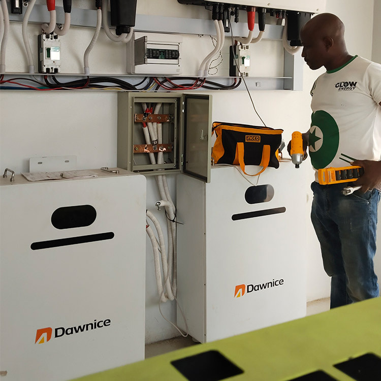 2x21kwh-wall-mounted-battery-with-afore-inverter-nigeria Netherlands Customer 2mwh Industrial And Commercial System Project